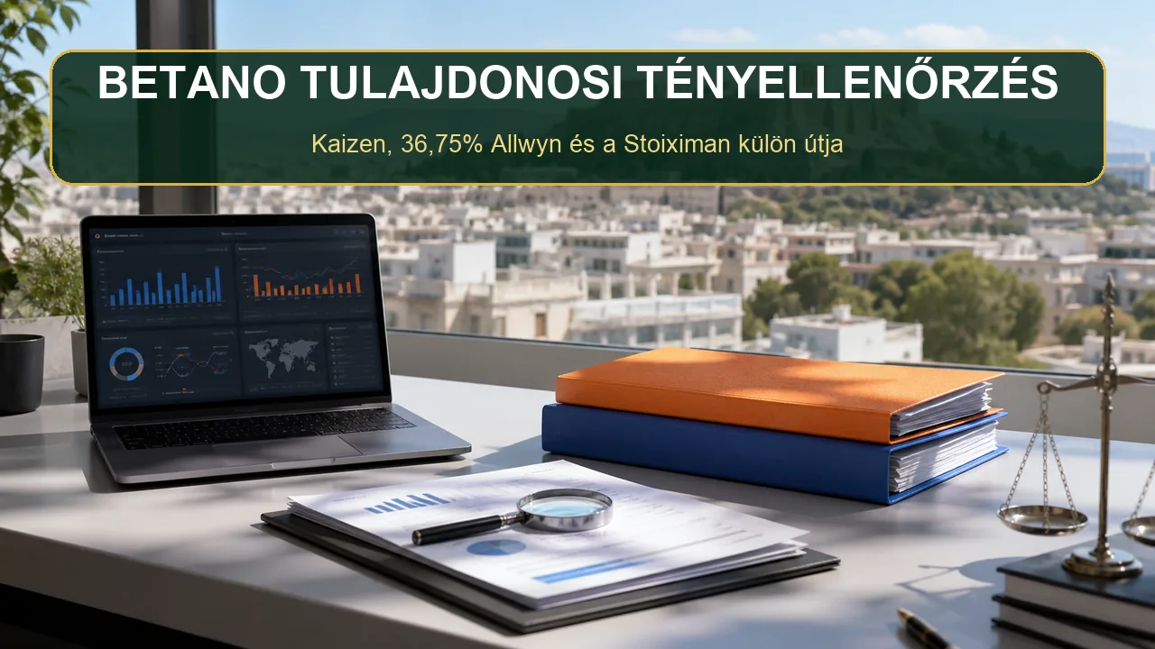 Betano Kaizen technológia és Stoiximan tulajdoni különválás szerkesztőségi illusztráció